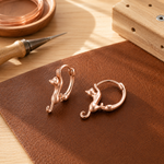 Kiln copper earrings by Livia