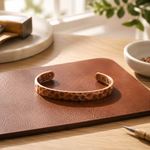 Furrow copper bracelet by Livia