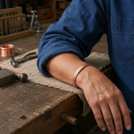 Livia copper bracelet with hole