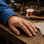 Char copper ring by Livia