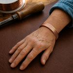 Copper bracelet fur by Livia