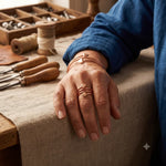 Pebble copper ring by Livia
