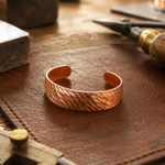 Faceted copper bracelet by Livia