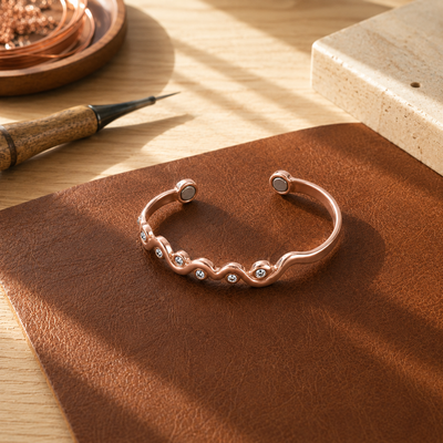 Ripple copper bracelet by Livia