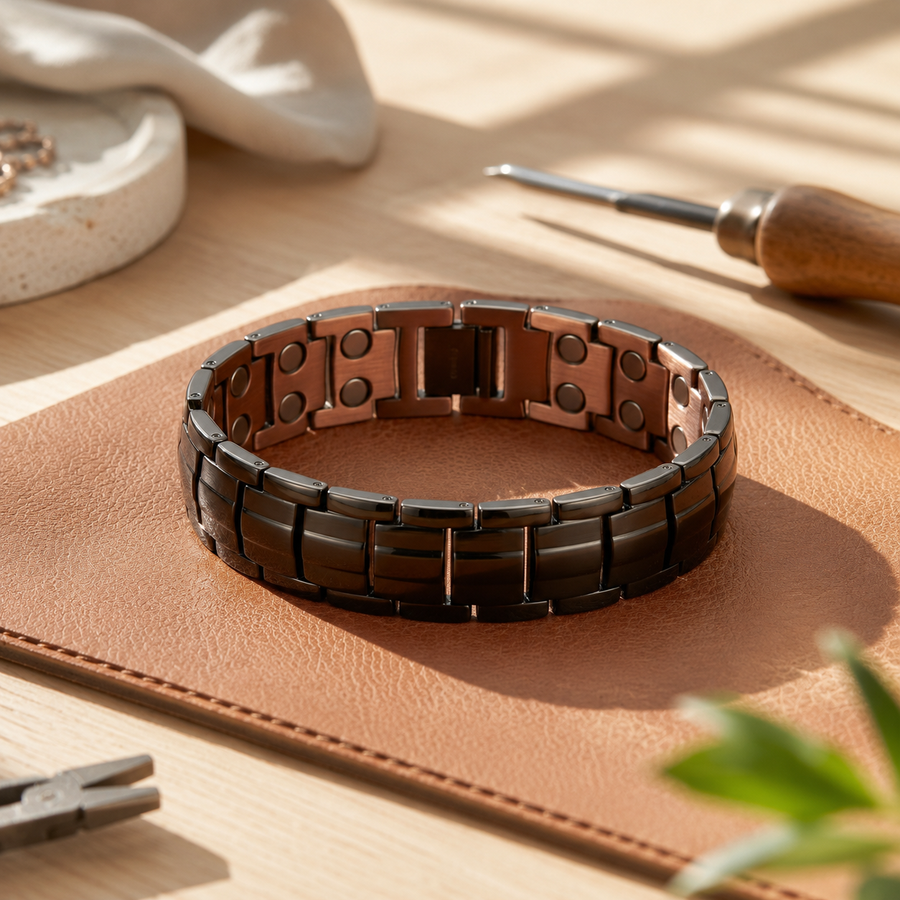 Men's copper bracelet Ochre by Livia