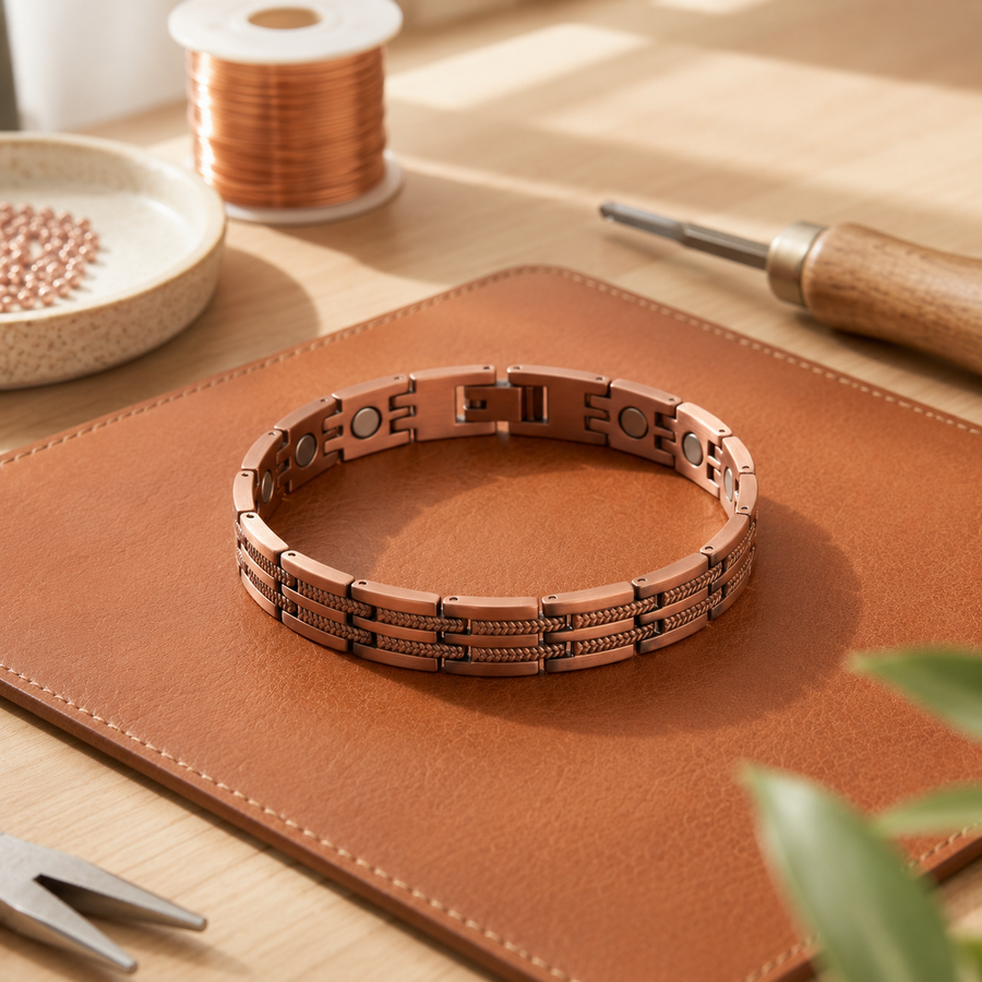 Men's copper bracelet by Livia