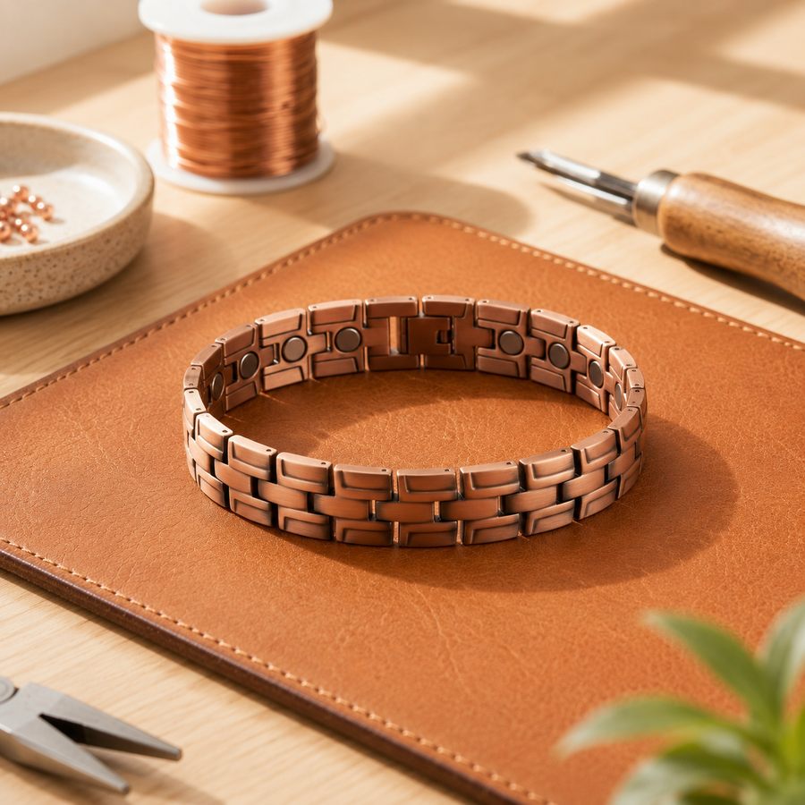 Men's Copper Bracelet Gorse by Livia