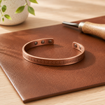 Livia copper bracelet with hole