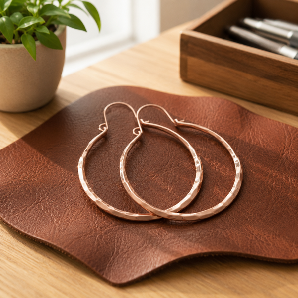 Willow copper earrings by Livia