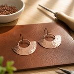 Copper earrings Sol by Livia
