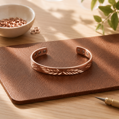Lunar copper bracelet by Livia