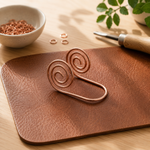 Flow copper hand spiral by Livia
