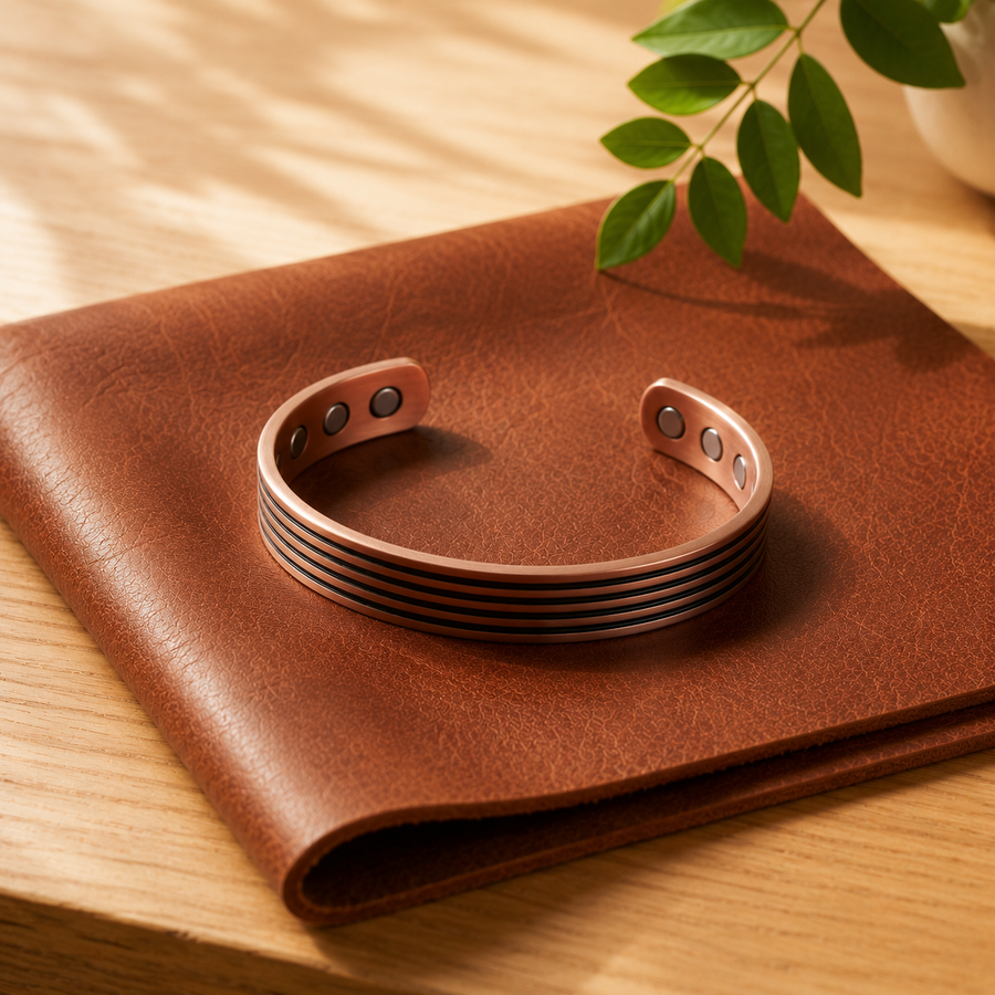Livia's Sage copper bracelet