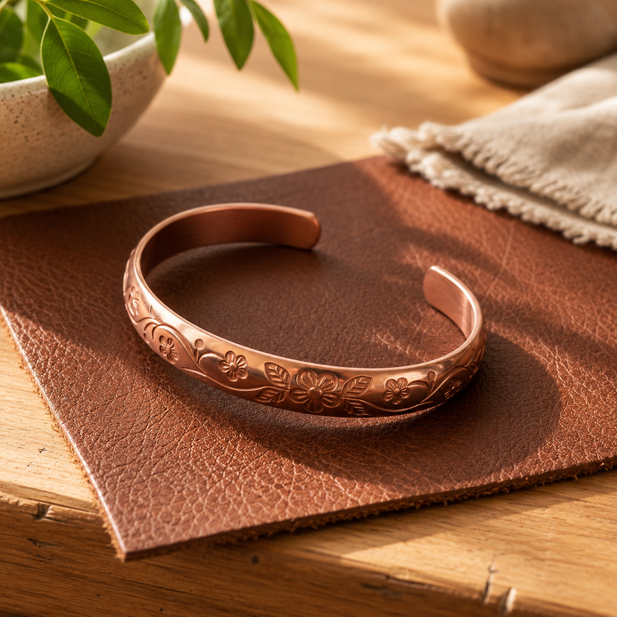 Bloom copper bracelet by Livia