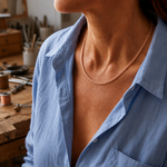 Copper necklace Chain by Livia