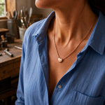 Copper necklace core by Livia