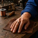 Copper ring Clag by Livia