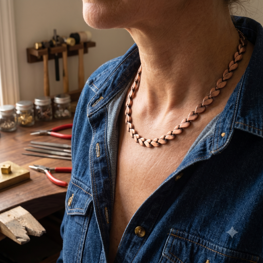 Briar copper necklace by Livia