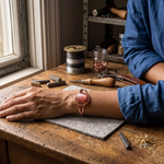 Copper Bracelet Sphere Pink by Livia