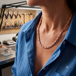 Copper necklace Cedar by Livia