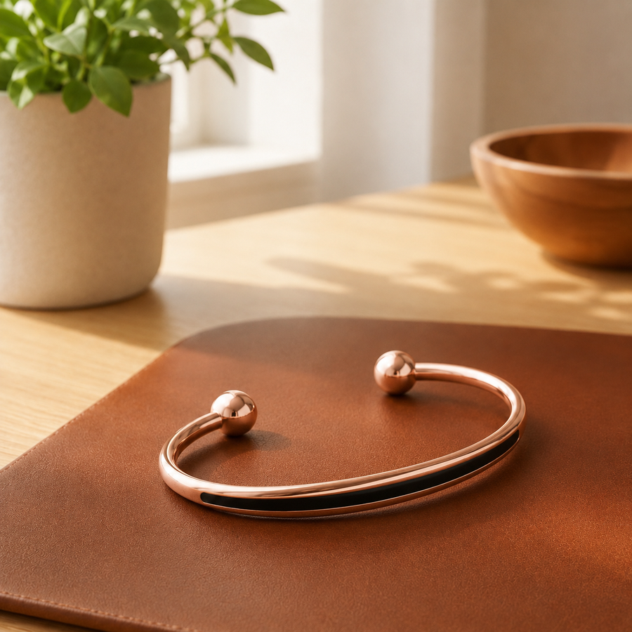 Copper bracelet Jade by Livia